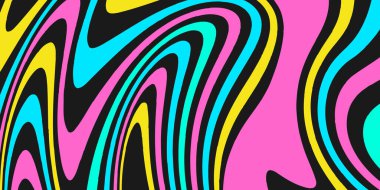 Optik illüzyonla soyut renkli arka plan. Vektör illüstrasyonu