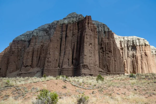 Superbes Formations Rocheuses Dans Parc National Capital Reef Utah États — Photo