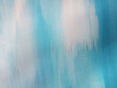 Top view, Abstract background of cyan blue water colour paint on paper texture for design blank for text, Web background idea or brochure, illustration, copy space