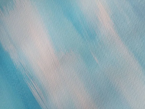 Top View Abstract Background Cyan Blue Water Colour Paint Paper — стоковое фото