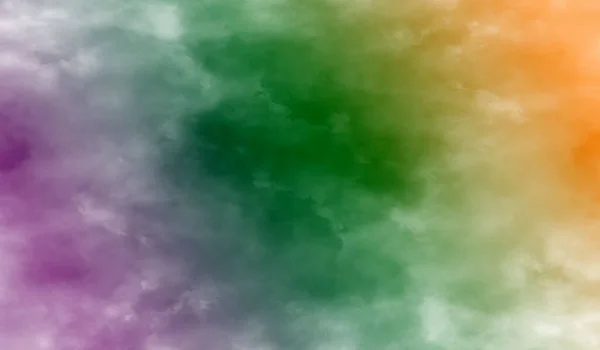 Pohled Shora Abstraktní Rozmazaný Pohyb Kouř Tmavě Namalovaný Oranžově Zelená — Stock fotografie