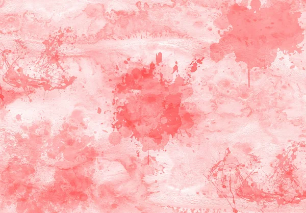 Πάνω Άποψη Αφηρημένη Θολώνει Υδατογραφία Μελάνι Πινέλο Ροζ Λευκό Φόντο — Φωτογραφία Αρχείου