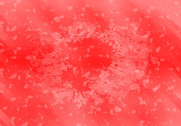 Visão Superior Borrões Abstratos Tinta Aquarela Pincel Branco Cor Vermelha — Fotografia de Stock
