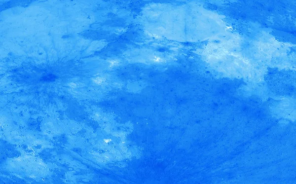 Felülnézet Absztrakt Elmosódik Akvarell Tinta Ecset Kék Fehér Háttér Textúra — Stock Fotó