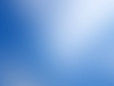 Üst görünüm, bulanıklaştırılmış saf mavi beyaz renk desen arkaplanı grafik tasarımı için. Duvar kağıdı, illüstrasyon, kart, ışık, gradyan arkaplan