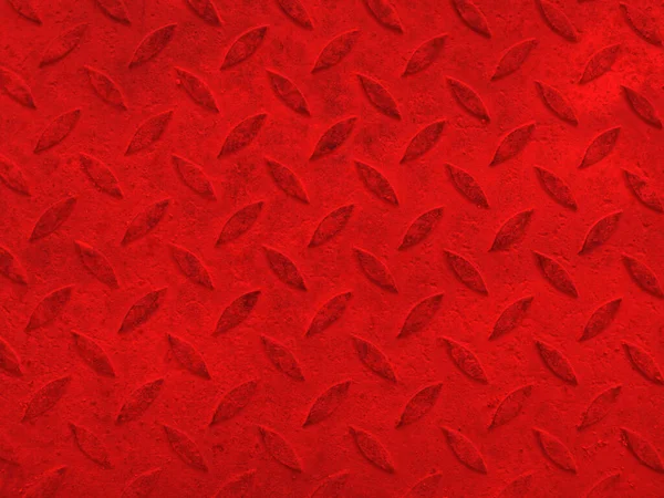 トップビュー 抽象的なステンレス鋼の版ダイヤモンド パターンはグラフィック デザインまたは在庫の写真 継ぎ目が無い質の金属 勾配の背景のための暗い赤い色の質の背景を塗りました — ストック写真