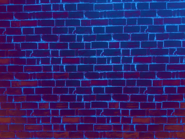 Вид Сверху Софт Покраснел Чисто Голубой Оранжевой Стены Брика Качестве — стоковое фото