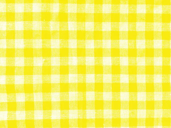 Textura Abstracta Suave Difuminación Tela Cuadros Patrón Blanco Amarillo Color — Foto de Stock