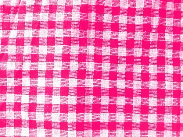Textura Abstrata Suave Borrão Xadrez Tecido Padrão Rosa Cor Branca — Fotografia de Stock
