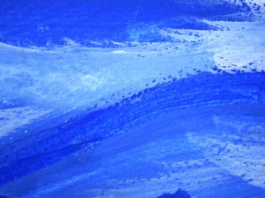 Üst görünüm, cyan mavisi renkli boyanın soyut arkaplanı kağıt dokusu üzerinde metin için boş tasarım için. Web arkaplan fikri veya broşür, illüstrasyon, kopyalama alanı, gradyan renk