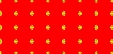 Üst görünüm, sanatsal grafik tasarımı, duvar kağıdı, illüstrasyon, ışık, kart, zengin, iş dünyası için canlı, pürüzsüz bir dec dairesi sarı renk izole edilmiş kırmızı doku arkaplanı