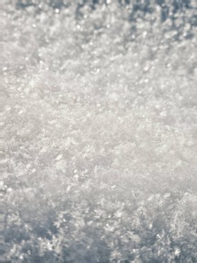 Kar dokusu, kış arkaplanı, soyut kar, kar taneleri 