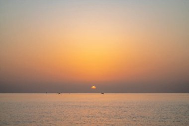 Güzel deniz manzaralı kartpostal