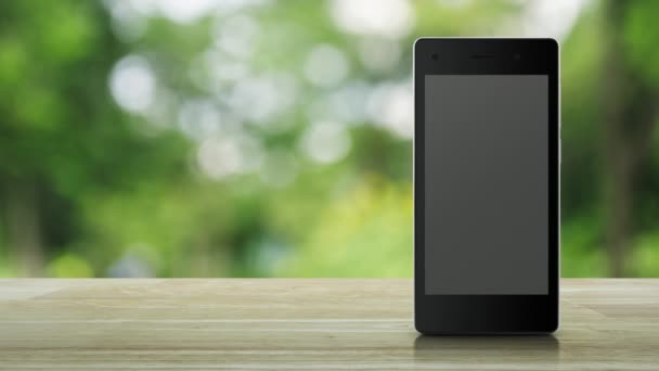 Hediye Kutusu Mutlu Yıllar 2023 Modern Akıllı Cep Telefonu Ekranındaki — Stok video