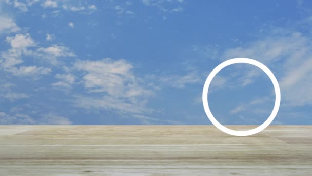 표지판파란 아이콘 비즈니스 서비스 컨셉트 — 비디오