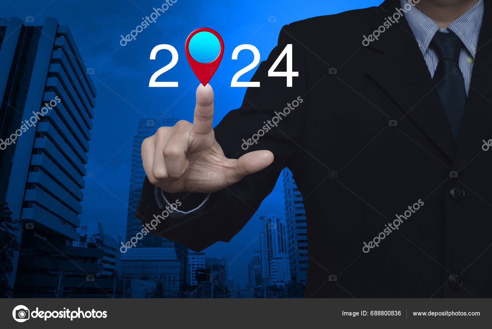 Businessman Pressing 2024 Letter Map Pin Location Icon Modern Office   Depositphotos 688800836 Stock Photo Businessman Pressing 2024 Letter Map 