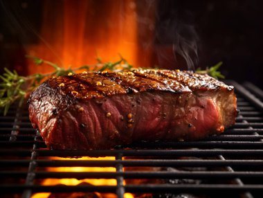 Dünyanın en iyi Wagyu A5 marka sıcak biftek stüdyosu profesyonel yemek fotoğrafı.