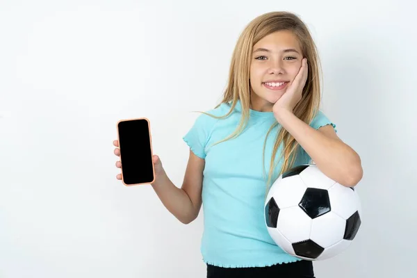 Caucasien Adolescent Fille Portant Des Vêtements Sport Sur Mur Blanc — Photo