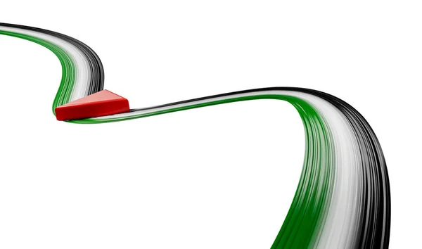 Bílé Zelené Pozadí Design Vlnící Palestinskou Stuhou Vlajky Palestina Den — Stock fotografie