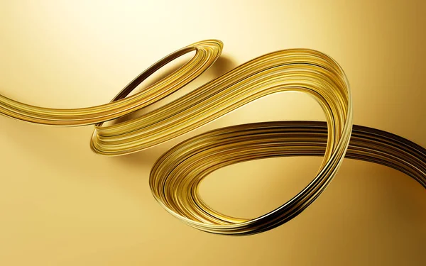 Absztrakt Fényes Szín Arany Hullám Luxus Arany Háttér Illusztráció — Stock Fotó