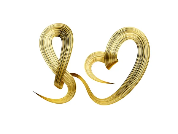 Guldband Symbol För Barncancer Illustration — Stockfoto