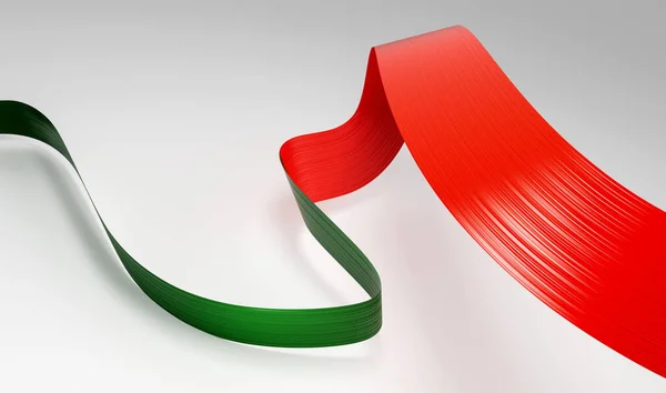 Прапор Португалії Waving Ribbon Прапор Ізольований Білому Тлі Ілюстрація — стокове фото