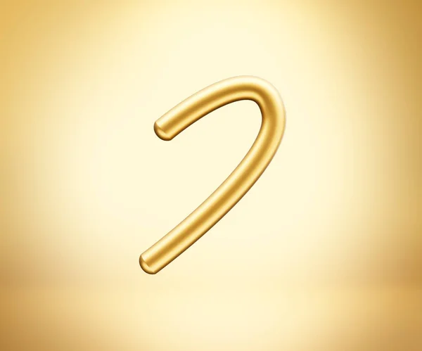 3d Gold Shiny Capital Letter I Alphabet I Rounded Inflatable Font On Gold Background 3d Illustration