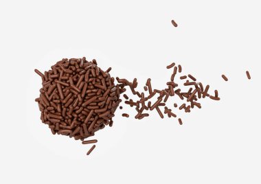 Dağınık Brigadeiro Brezilya Tatlı Topları Çikolata parçacıklarından ya da Meises 3D Illustration