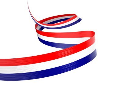 Hırvatistan 'ın 3d. Bayrağı Hırvatistan' ın Beyaz Arkaplanda Bayrak Dalgalanıyor 3d Görüntü