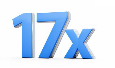 Mavi 17x 17 x ya da 17 kez Reklam ve Dinamik Satış Sunumları 3D