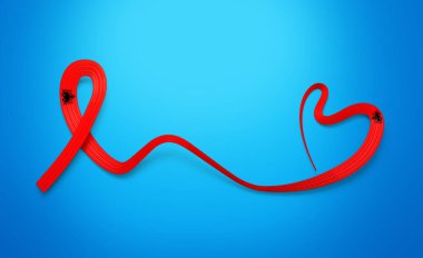 Arnavutluk 'un 3d Bayrağı 3d Parlak Bayrak Kurdelesi Gök mavisi Arkaplanda İzole Edildi 3d Görüntü