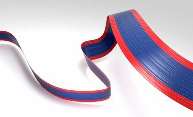 Belize 'nin 3d Bayrağı Parlak Dalgalı Belize Bayrakları Beyaz Arkaplanda 3d Görüntü