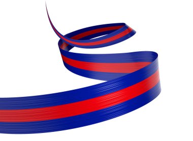 Kamboçya 'nın 3d Bayrağı 3d Parlak Dalgalı Kamboçya Kurdelesi Beyaz Arkaplanda 3d Görüntü