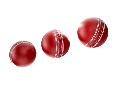 3D Üç Parlak Yeni Test Eşleşmesi Deri Dikilmiş Çekirge Topları Beyaz Arkaplanda 3B Görüntü