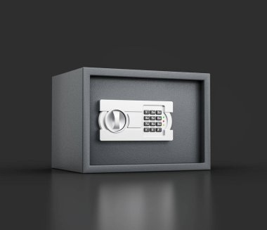 Parlak Gri Giyimli Kapalı Çelik Kilit Bitiş Özellikleri 3B Görüntü Güvenliği için Sayısal bir tuş takımı