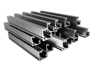 Pürüzsüz Gri Çıkarılan Alüminyum Profiller Kapılar ve Pencereler İçin Ayarlandı