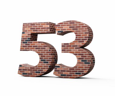 Elli üç numaralı tuğla duvarı. Üç boyutlu renkli tuğlalardan yapılmış 53 basamaklı.