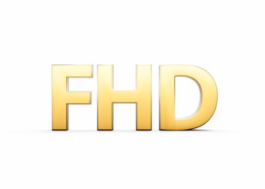 Dijital Medya ve Üst Düzey Markalaştırma 3B Resimleri İçin Gösterişli Metalik Parıltılı Altın FHD Metni
