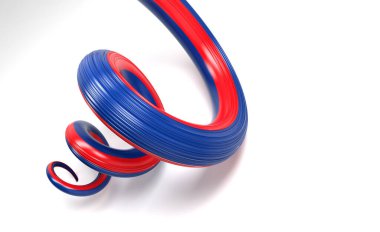 Belize 'nin 3d Bayrağı 3d Sarmal Parlak Belize Bayrağı 3d Görüntü Yöntemi