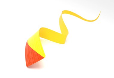 Bhutan 'ın 3d Bayrağı 3d Dalgalı Parlak Bhutan Kurdelesi Beyaz Arkaplanda İzole Edildi 3d Görüntü