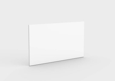 Bir Temiz Beyaz İş Kartı Model Tasarımı Bir Marka Kart Şablonu Gösterimi 3B Resim