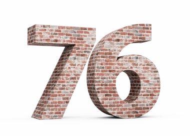 Tuğla Duvarı 3 boyutlu resimden yapılma 76 numara.