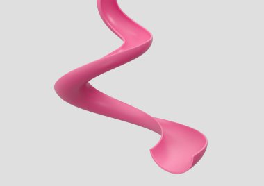 İnsan Sindirim Sistemini ya da Bağırsak İzi Benzetimi 3B İllüstrasyonunu andıran 3d Spiral tasarımı