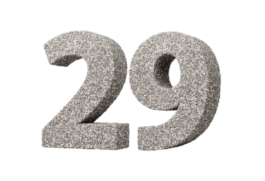 Kaya parçalarından ya da Gravels 3D Illustration 'dan yapılmış 29 numara.