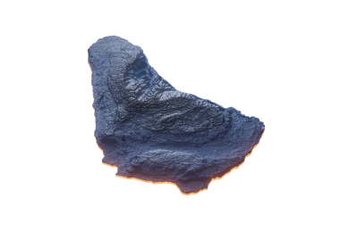 Aydınlatılmış Barbados Veri Haritası Coğrafi Özellikleri Vurguluyor Neon Işıklı 3B Görüntü