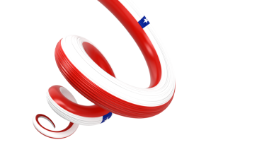 Şili 'nin 3d Bayrağı 3d Sarmal Parlak Şili Bayrağı 3d Görüntü