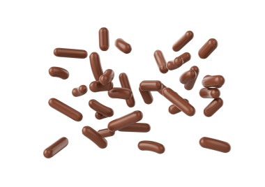 Çikolatalı Kekler, Dondurma ve Tatlılar Cyan 3D İllüstrasyon 'a Düşüyor