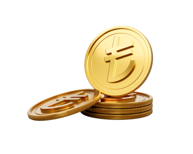 3d Altın Türk Lirası Yığını Parlak Yuvarlak Paralar 3d Resim