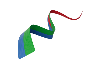 Eritre 'nin 3d Bayrağı 3d Dalgalı Parlak Eritre Kurdelesi İzole Arkaplan, 3d illüstrasyon