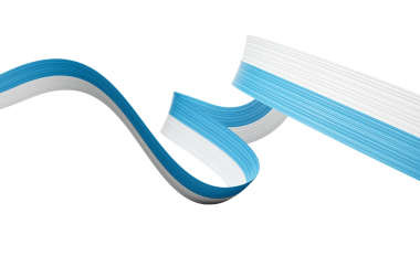 San Marino Bayrağı Dalgalı Parlak San Marino Kurdelesi Yumuşak 3D Görüntü